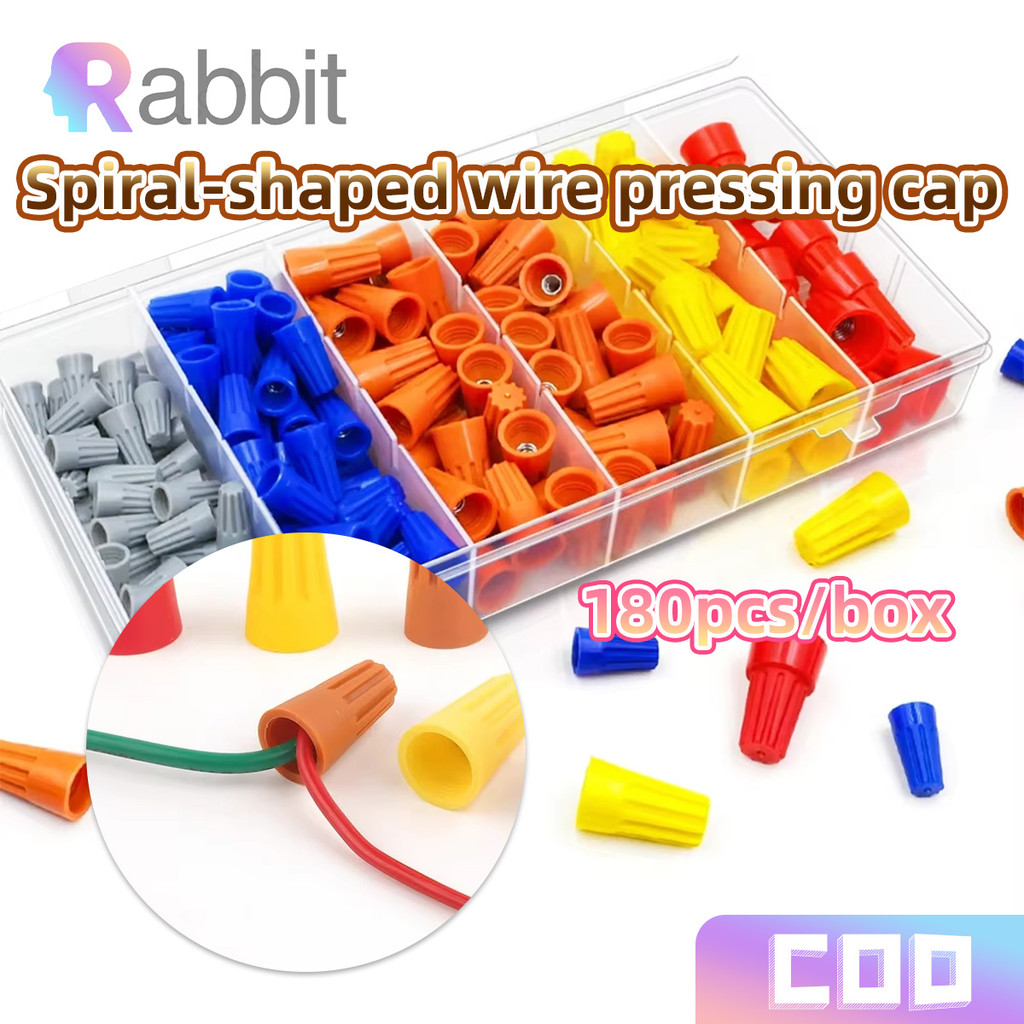 180pcs Wire Connector/Quick Wire Cover/Wire Nut/Wire Twist Connector ...