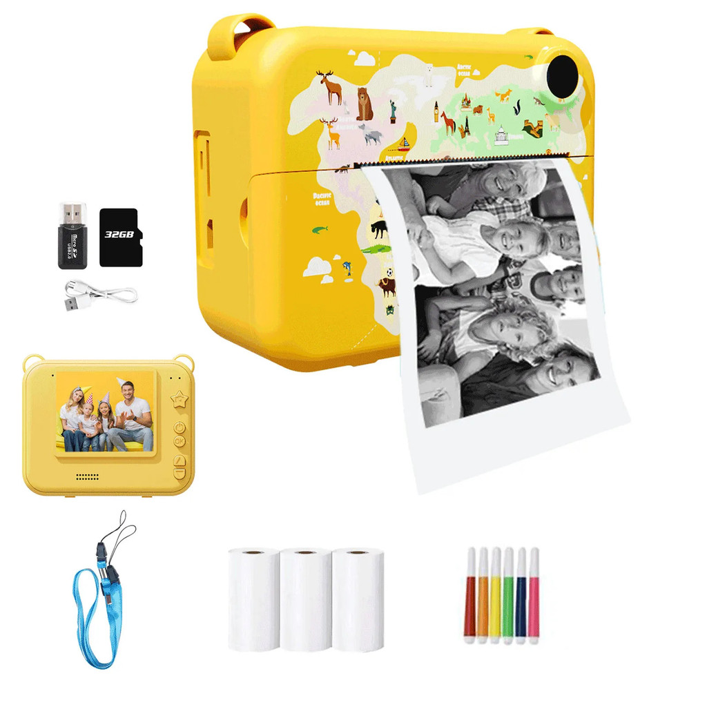 Digital Children Camera Photography Instant Print Photo Kids Video ...