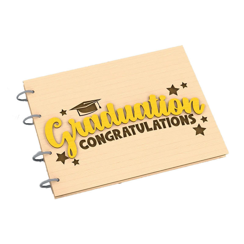 Customized Graduation Album Cover Set Wooden Album Cover Graduation ...