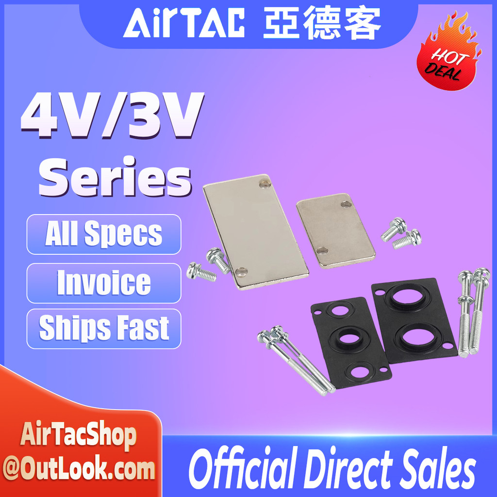 Airtac P-100M / 200M / 300M / 400M-R1 / R2 Solenoid Valve Base Sealed ...