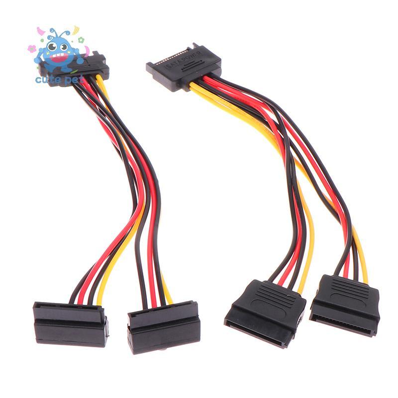 [SNOW] 1PC 20CM Sata Extension Cord For HDD SSD Hard Disk SATA Power Y ...