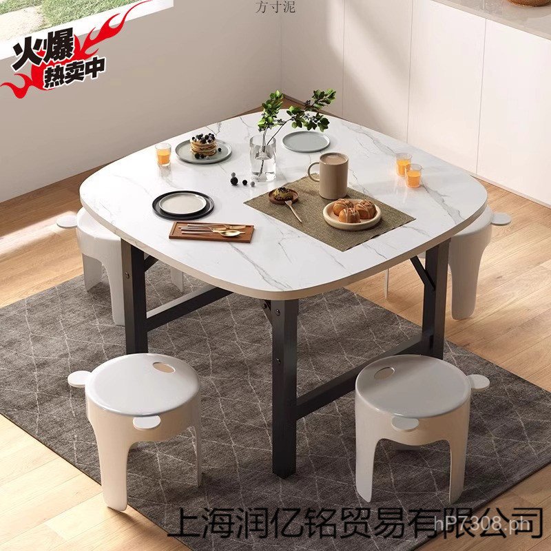 Home Use Floor Table Dining Table Dormitory Simple Square Table Street ...