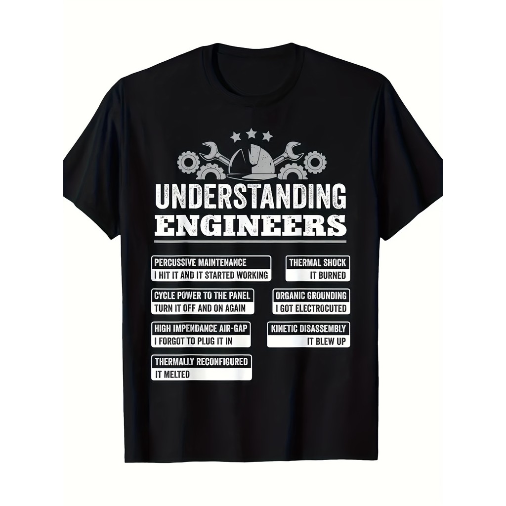 Understanding Engineers Funny Mechanical Engineering T-Shirt - 220g ...