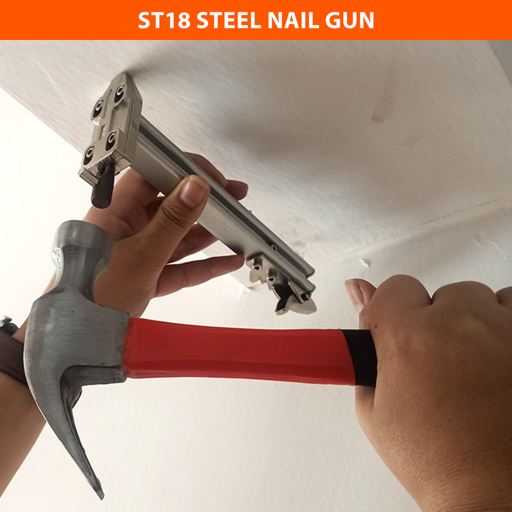 NEWARRIVAL Manual Nail Gun - Heavy Duty Staple Gun for Cement Walls ...