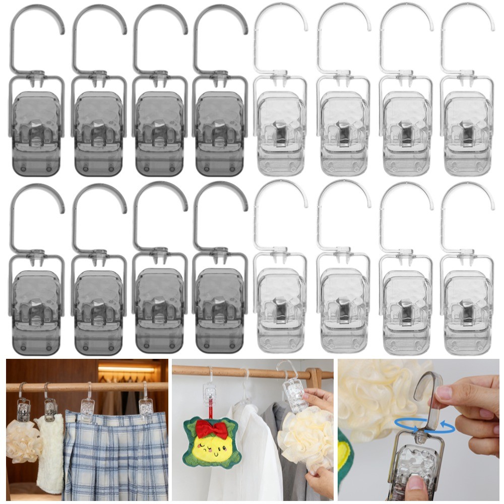 Household Markless Wardrobe Clothing Storage Clip with Hook Luxury ...