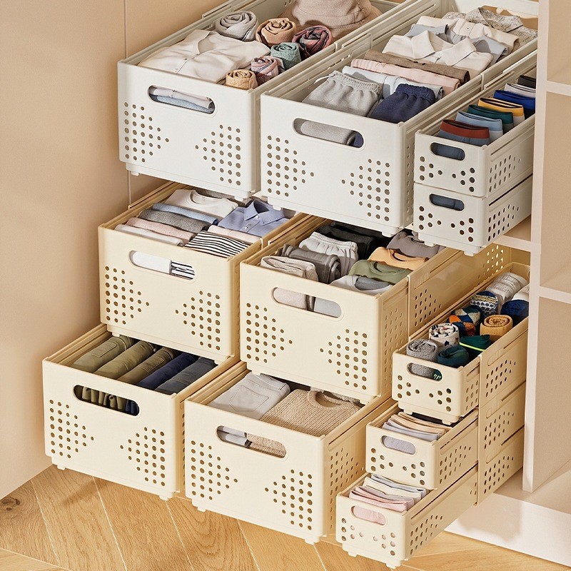 Household Scalable Storage Basket | Student Desktop Expandable Crate ...