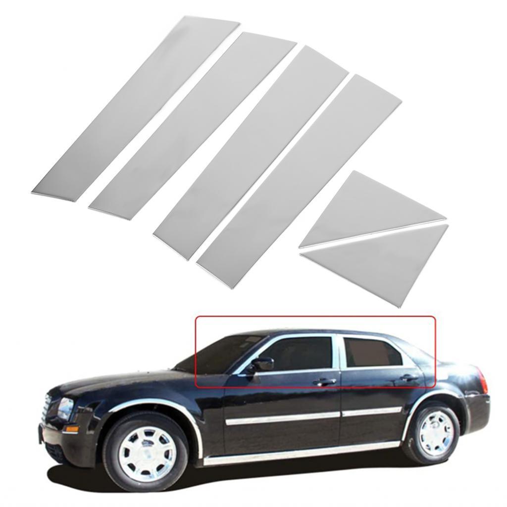 Door Window Pillar Trim For Lincoln MKX/Ford Edge 2007-2014 - 8pc B Pillar Molding Set