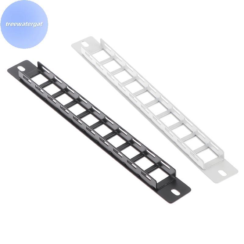 TEGAT Network 10-Port 1U Empty nk Patch Panel For Standard Keystone ...