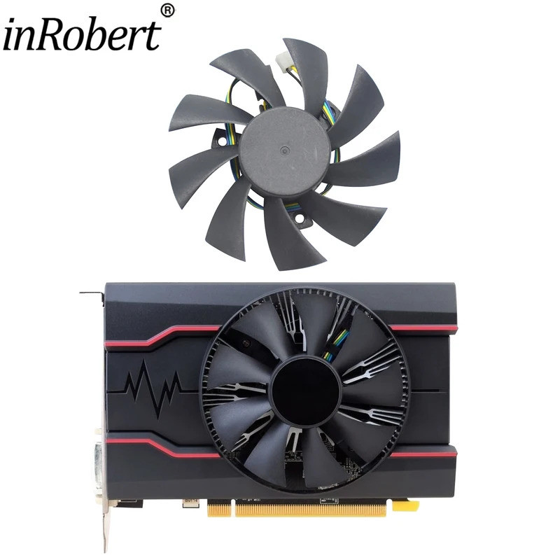 New 85mm Two Ball Bearing Cooler Fan Replacement For Sapphire Pulse AMD ...