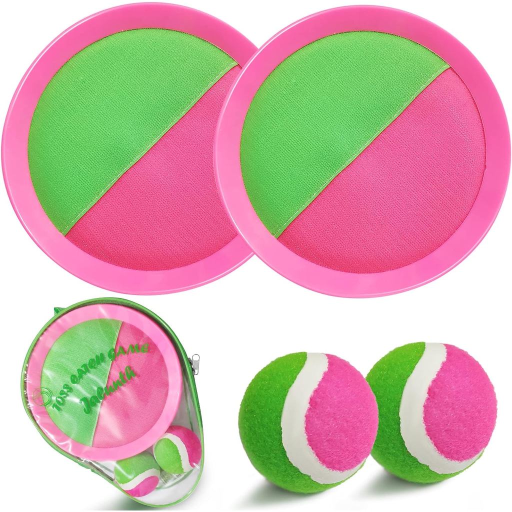 Jalunth Ball Catch Set Game Toss Paddle - Beach Toys Back Yard Pool ...