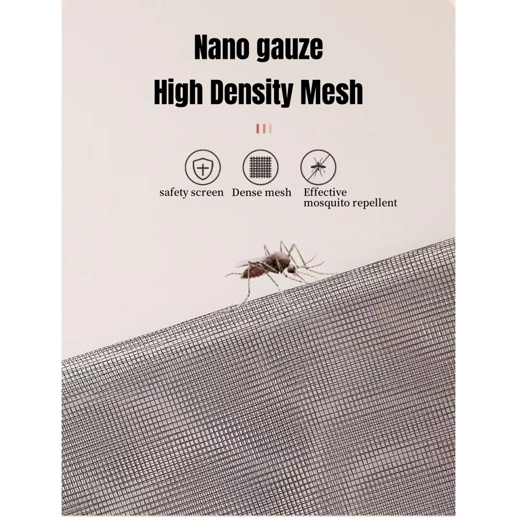 150×180cm Insect Magnetic Window Screen Mesh DIY Anti Fly Mosquito Net ...