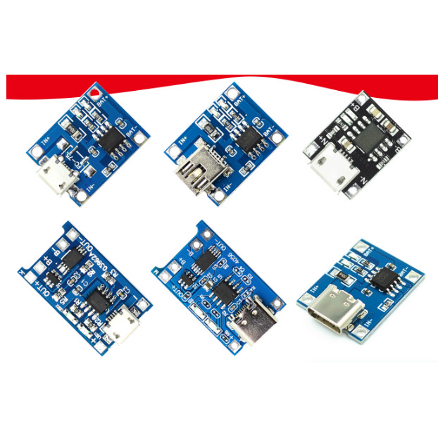 10PCS TP4056 1A Lithium Battery Charging Board Module TYPE-C USB ...