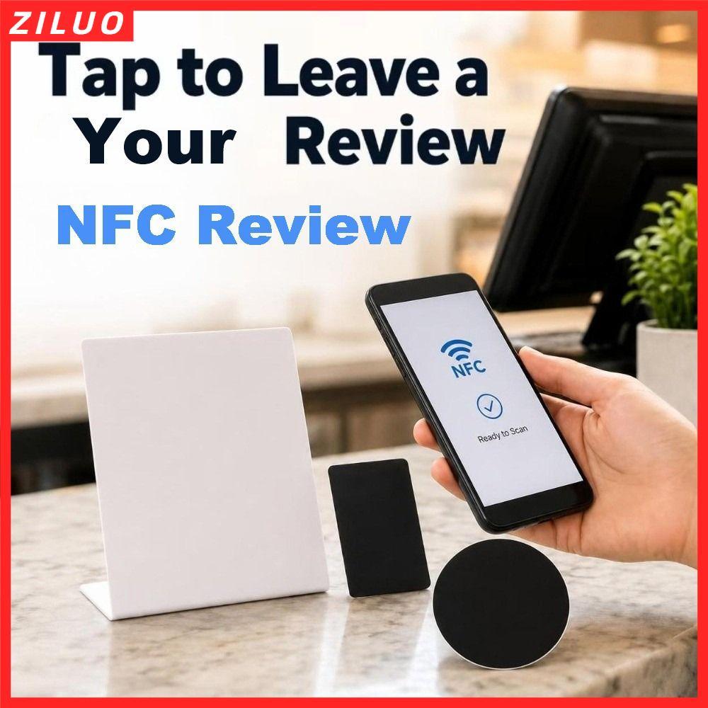 ZILUO NFC Review Display Card, Reusable Tap to Open NFC Counter Sign ...