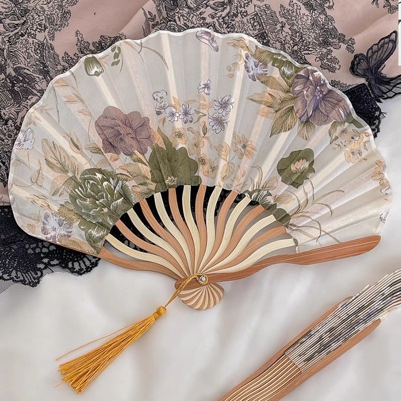 Small Small Fan Portable Portable Antique Shell Fan Folding Cool Fan ...