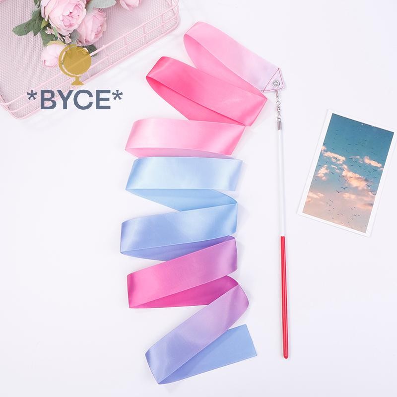 BYCE> 2M Dance Ribbons Rhythmic Girl Art Gymnastics Ballet Streamer ...