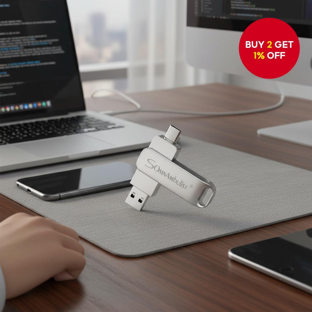 Type C OTG Flash Drive 8GB-128GB Multi-Capacity Memory Stick Adapter ...
