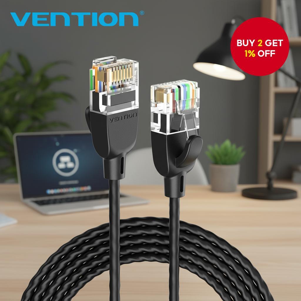 Vention Cat6A UTP Ethernet Cable RJ45 Connector High Speed 10Gbps Lan ...