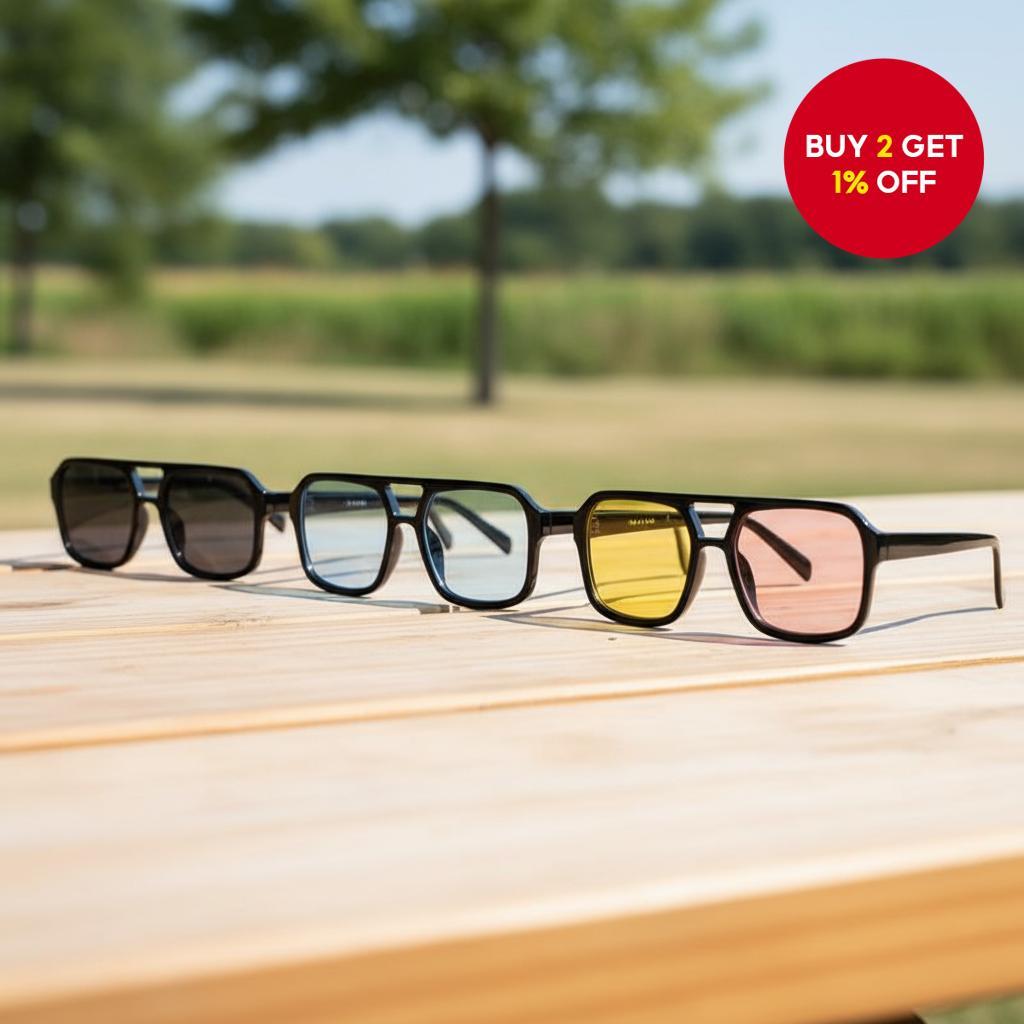 Y2K Aesthetic Sunnies Square Frames for Women Perfect for Outings and ...