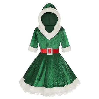 Christmas Holiday Role-Play Elf Costume Set Women's Velvet Dress with Belt  Elf Hat & Shoes, Fantasy Peter Pan Collar Gown with Bell Accents, Enchanted  Forest Party Ensemble | Shopee Philippines