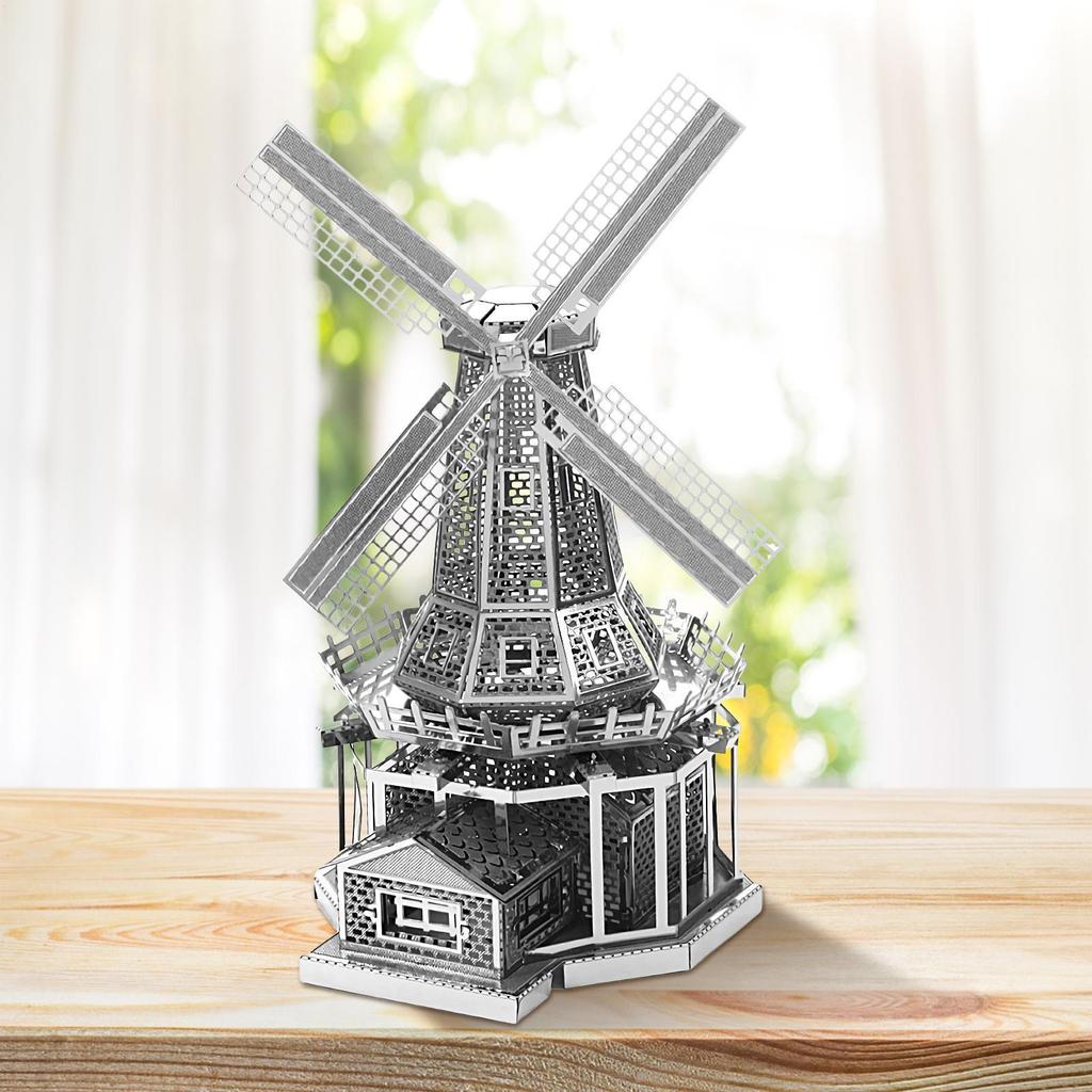 Construction Model Kit for Dutch Windmill 3D Windmill Puzzles Model Set ...