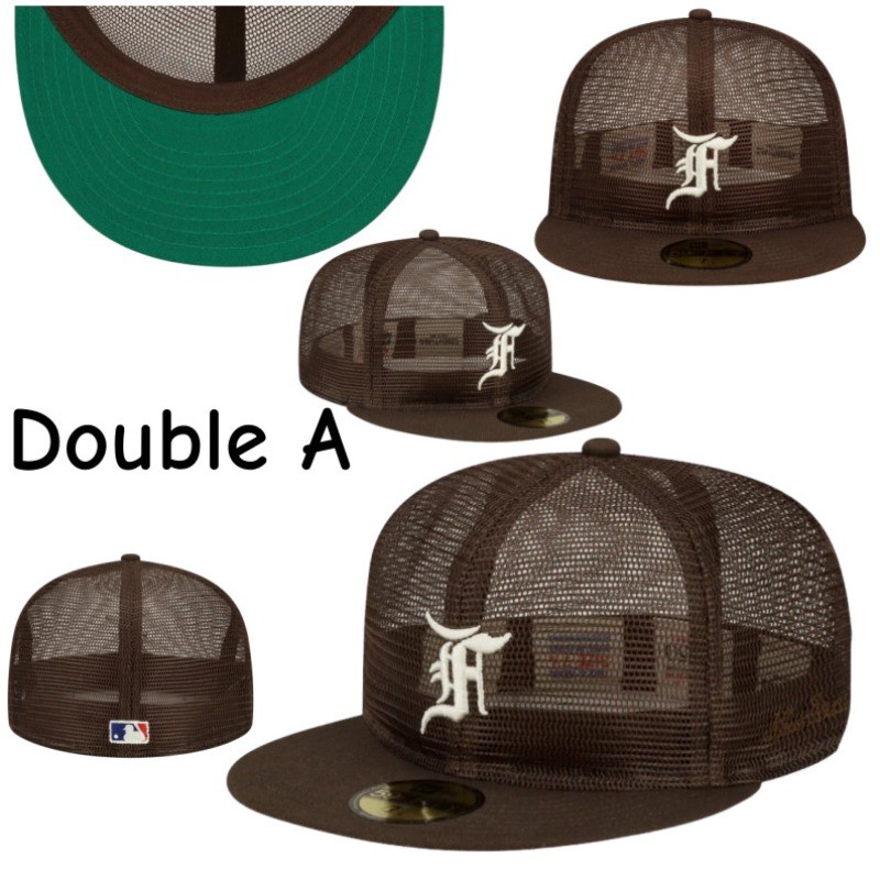 Major League Baseball Fear of God Essential Full Mesh Brown 2022 Fitted ...