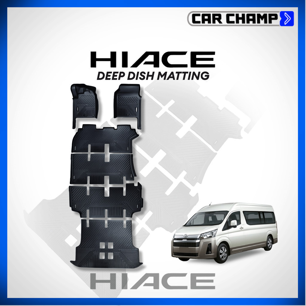 Toyota HiAce GL Grandia Tourer 2019 to 2026 OEM TPE Deep Dish Matting ...