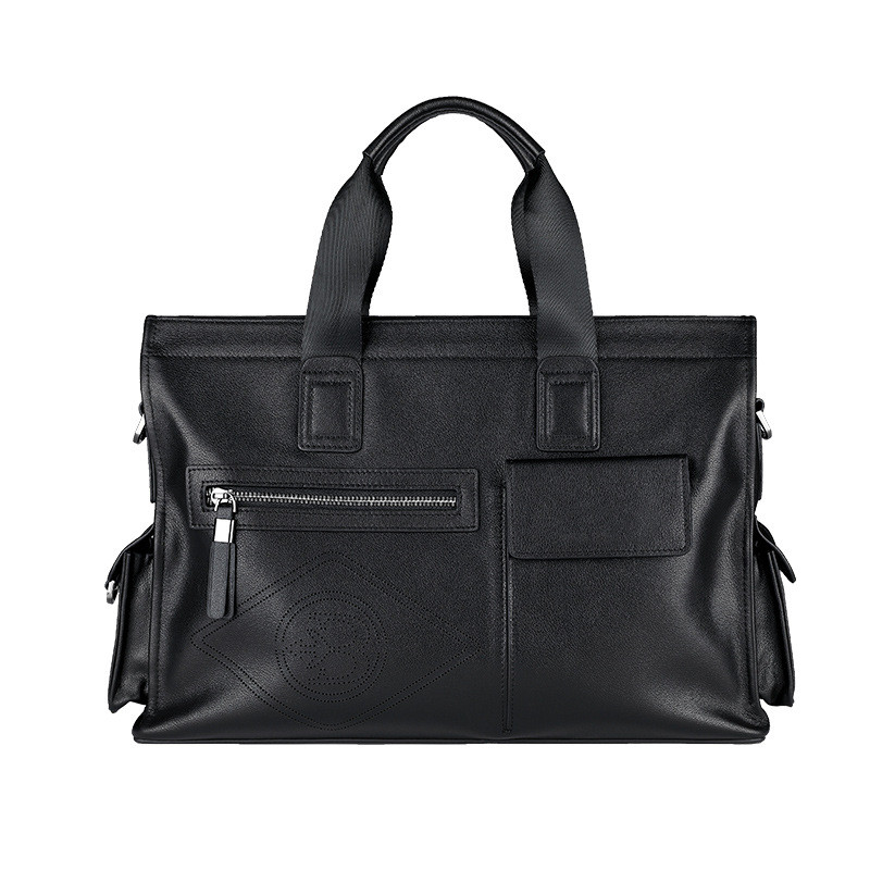 Leather Men's Bag Casual Men's Briefcase Fashion Cowhide Computer Bag ...