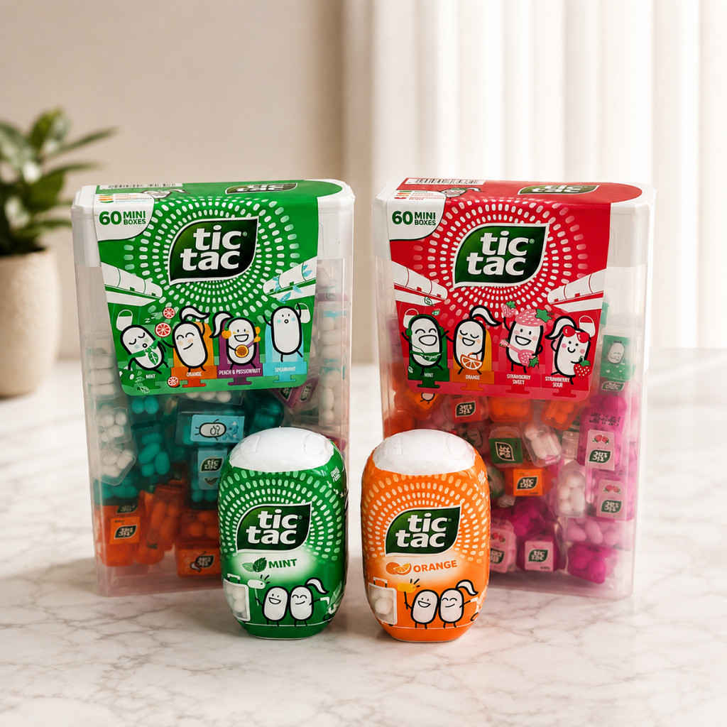 Tic Tac Refreshing Mints Bottle 98g Best Before Date 16/Dec/2026 or ...