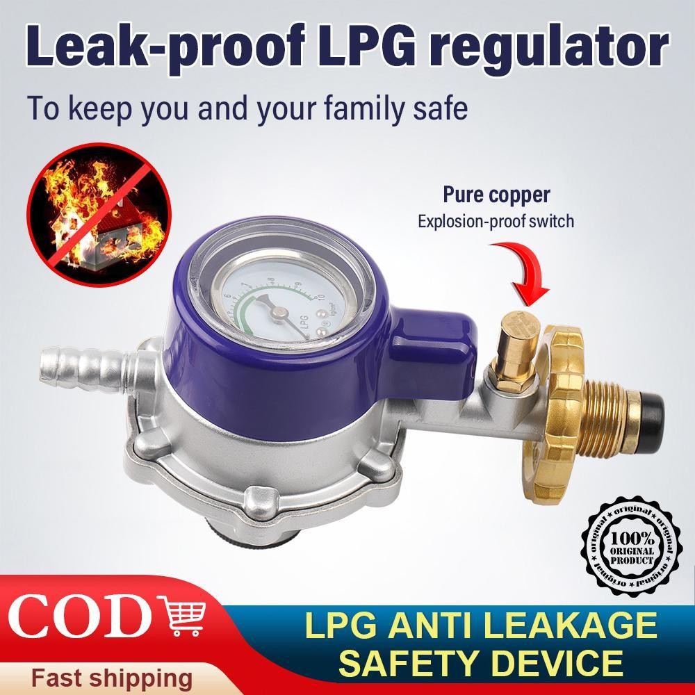 IC-777 Heavy Duty LPG Regulator with Auto Shut-Off Safety Gas Leak ...