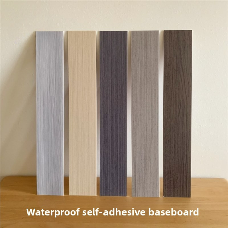 Self-Adhesive With Glue Baseboard Imitation Wood Grain Decorative Patch ...