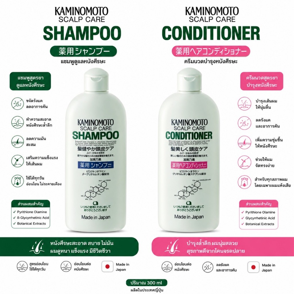 ️If Not Authentic Money Back ️Kaminomoto Scalp Care Shampoo & Conditioner  Size 300 ml. | Shopee Philippines