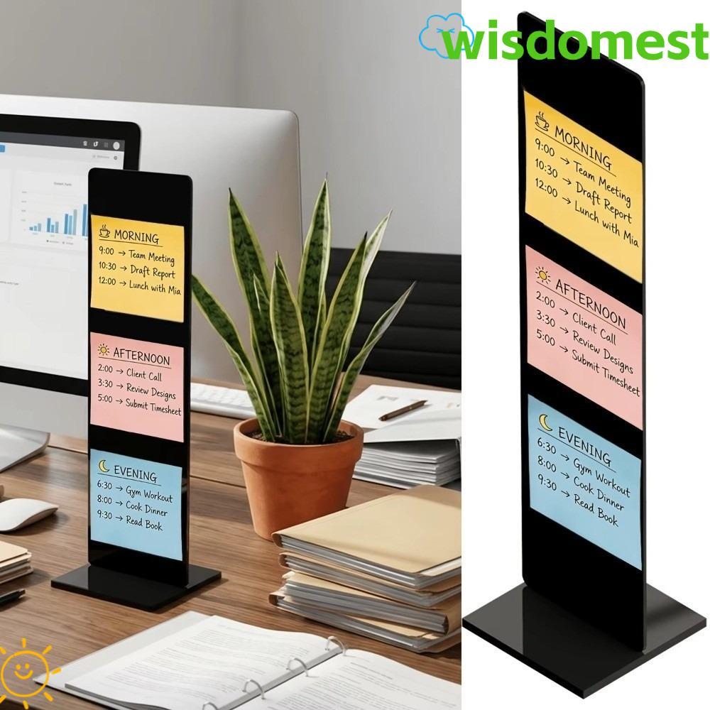 WISDOMEST Memo Message Board, Vertical Sticky Note Holder Stand, Simple ...