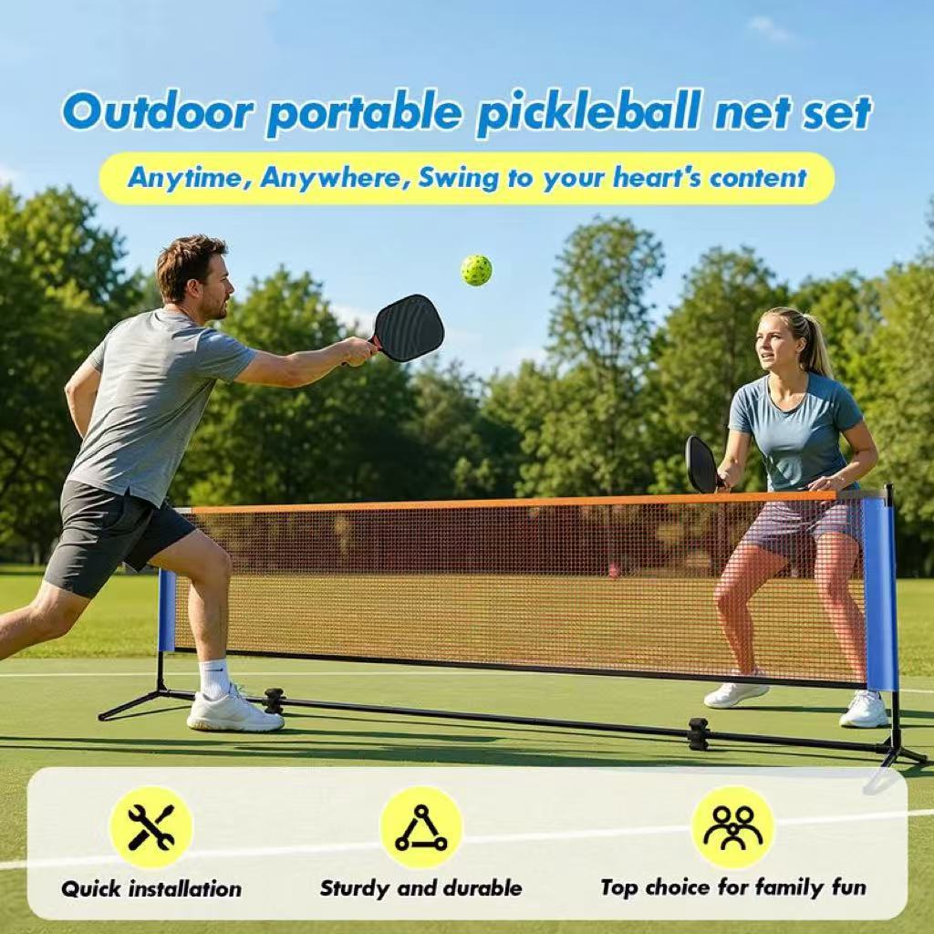 Portable Pickleball net with stand Set Regulation Size for tennis ...