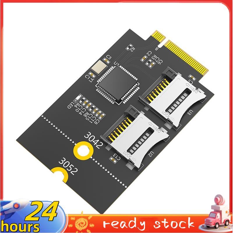 []Dual Micro-SD Card, TF Card to NGFF M.2 Key B Reader Adapter ...