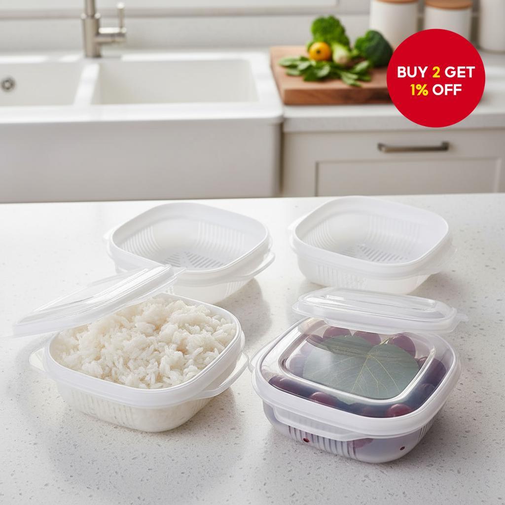 1 Piece Freshness Preserving Rice Keeper - Fridge Food Storage ...