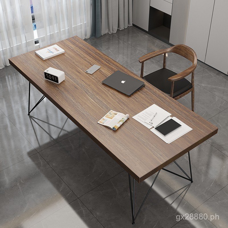 Simple Large Desk Workbench Office Desk Home Use Long Computer Desk ...