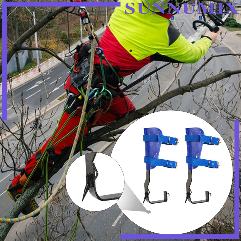 [Sunnimix] Adjustable Tree Climbing Spikes Anti Slip Portable Tree ...