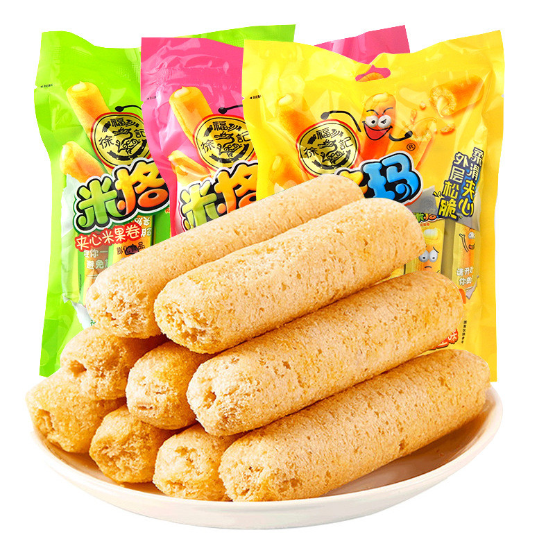Xu Fuji MiGma Sandwich Rice Crackers Rolls Non-Fried Puffed Casual ...