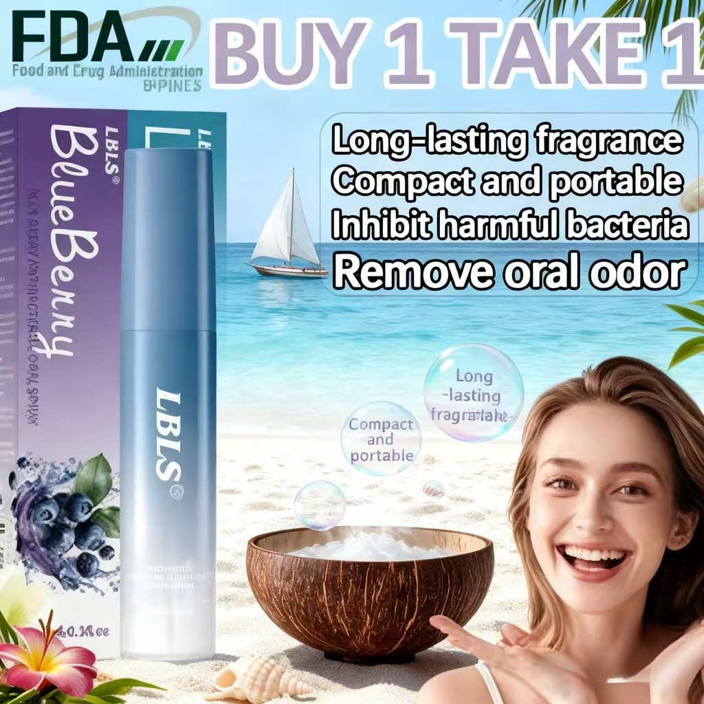 FDA LBLS Antibacterial Oral Spray - Long-Lasting Fresh Breath & Oral ...