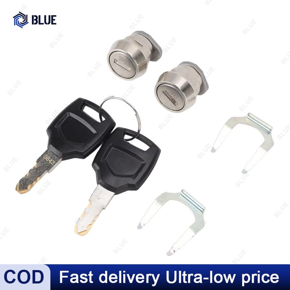 Motorcycle Top Box Lock Cylinder Kit With 2 Keys Aluminum Alloy ...