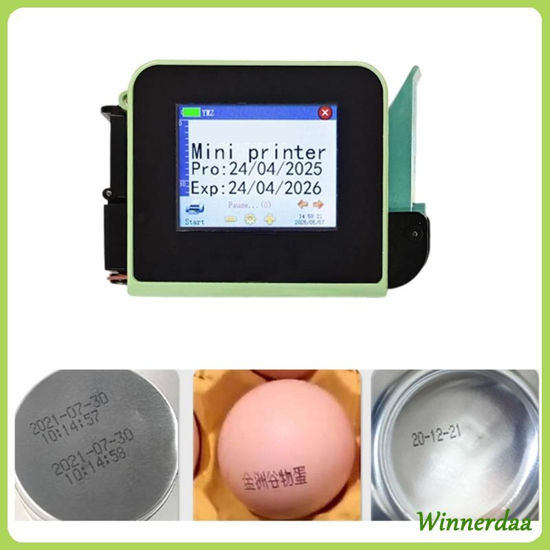 WINN Mini Handheld Inkjet Printer 12 7mm for QR Barcode Batch Date ...