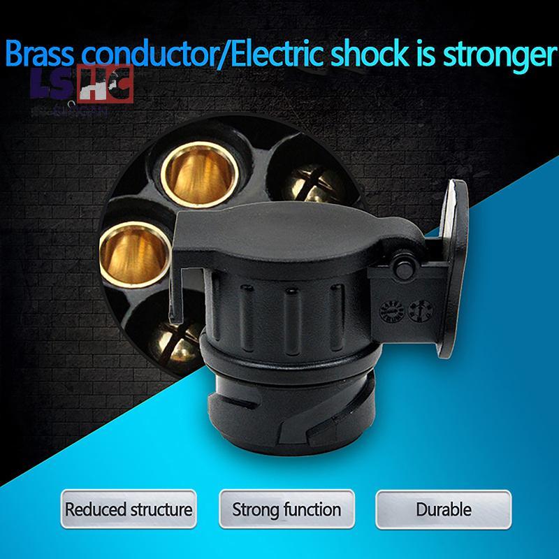 [LSHC] 13 To 7 Pin Plug Adapter Trailer Connector 12V Towbar Towing ...