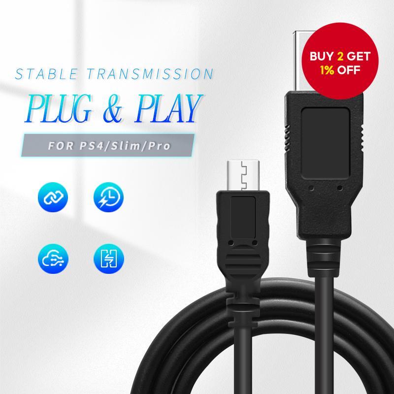 New 2m USB Charging Cable for Sony PS4 DualShock 4 Controllers | Shopee ...