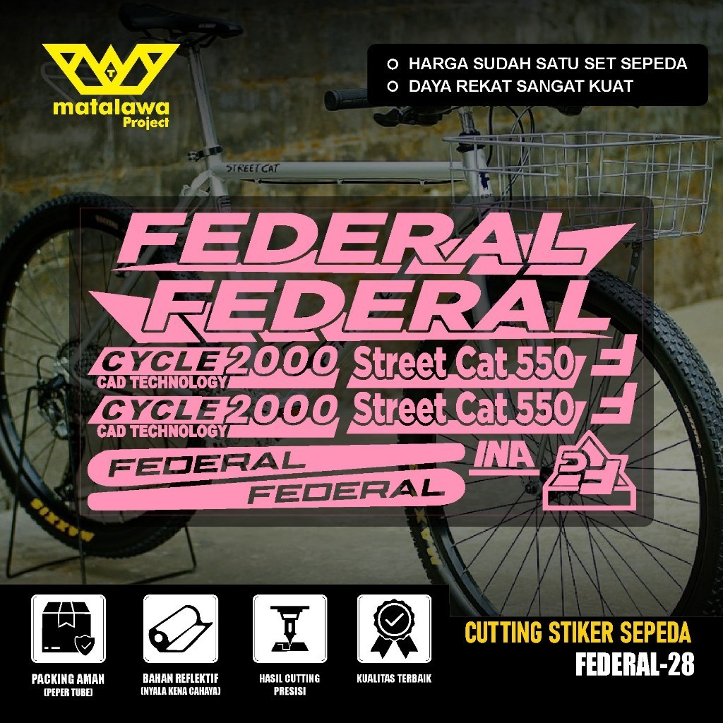 FEDERAL Premium Sticker Cutting Sticker FEDERAL Street Cat 550 Premium ...