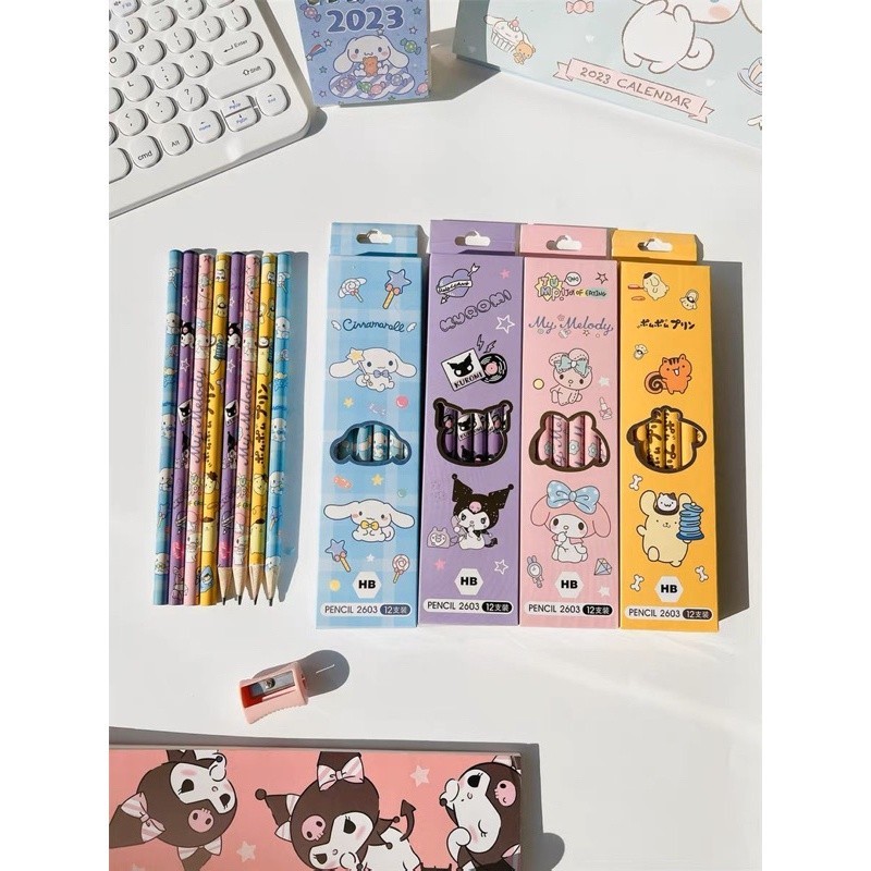COD12 Pcs Sanrio HB pencil special writing for students pencil children ...
