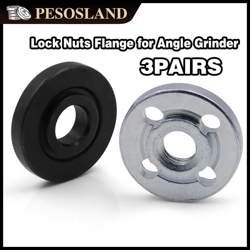 3Pairs M10 Angle Grinder Lock Nuts Angle Grinder Flange Kit Flange ...