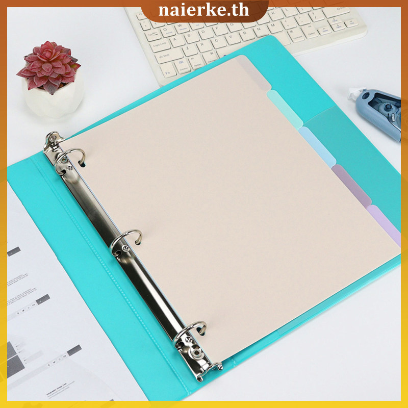 1 Set of 3-Hole Binder Dividers A4 Size Journal Inserts Page Separator ...