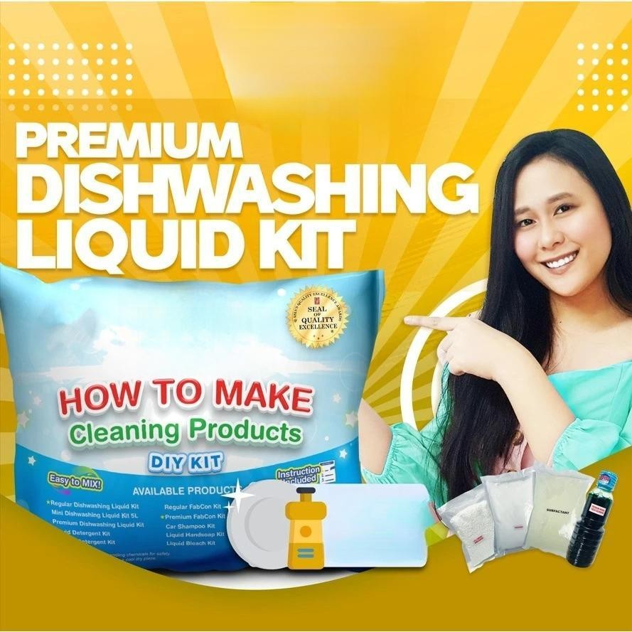 DIY PREMIUM DISHWASHING LIQUID KIT - Makes 15-16 Liters or 50L | Shopee ...