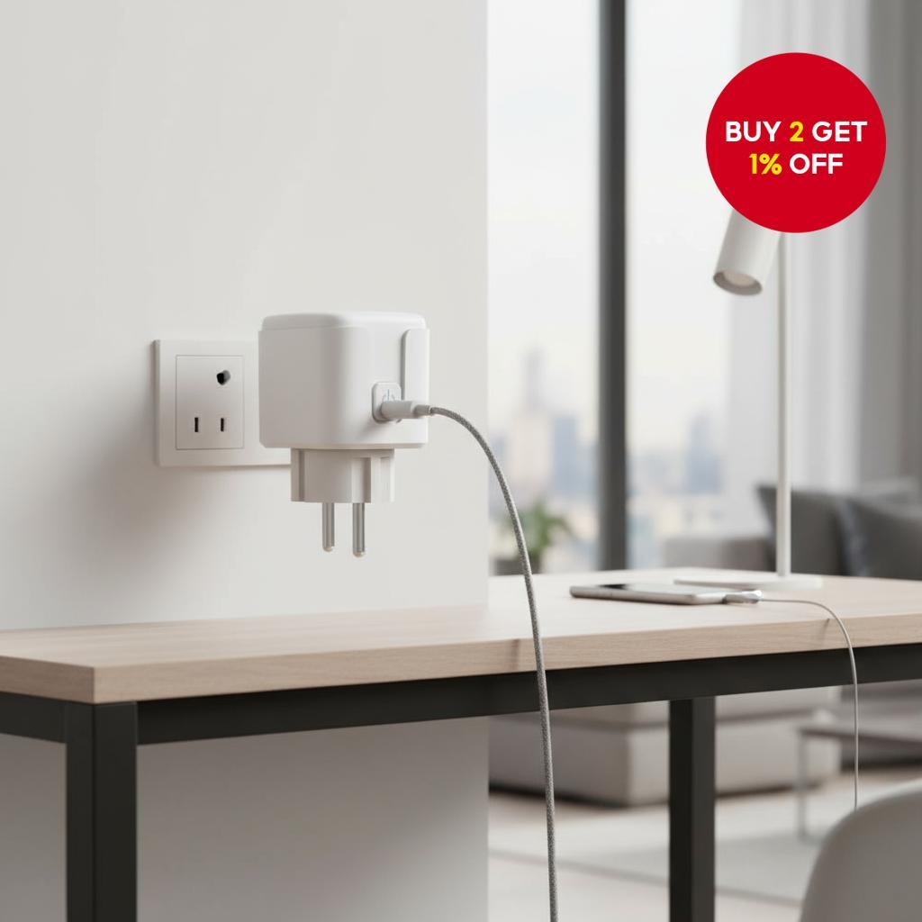 Tuya Compatible WIFI Smart Socket 20A EU Plug Support Smart Life App ...