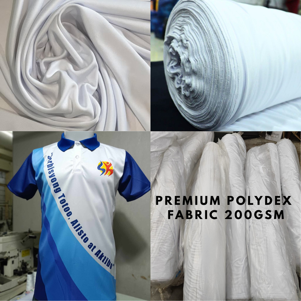 200GSM POLYDEX WHITE FABRIC FOR SUBLIMATION (MAKAPAL) Basketball Jersey ...